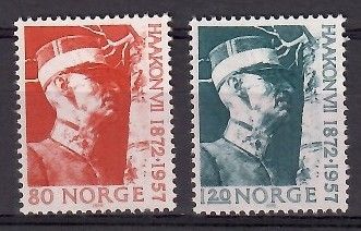 Znaczek Norwegia 1972