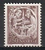 Znaczek Norwegia 1976