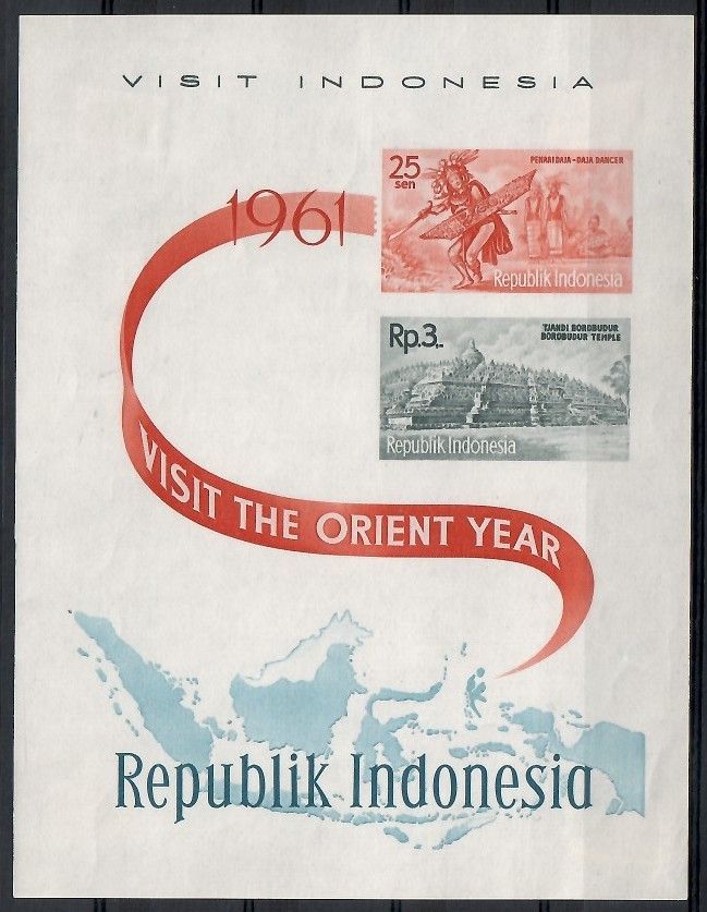 Znaczek Indonezja 1961
