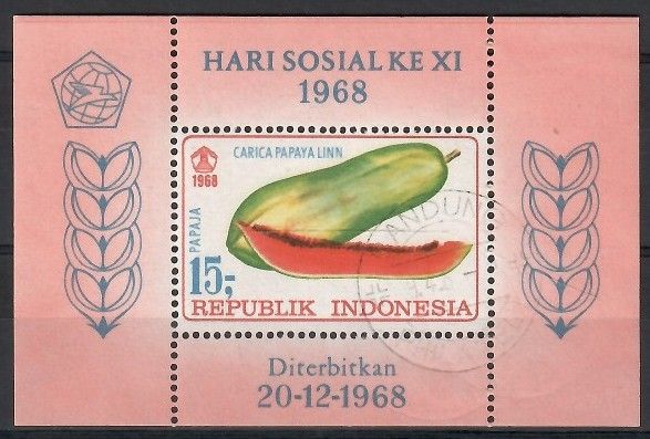 Znaczek Indonezja 1968