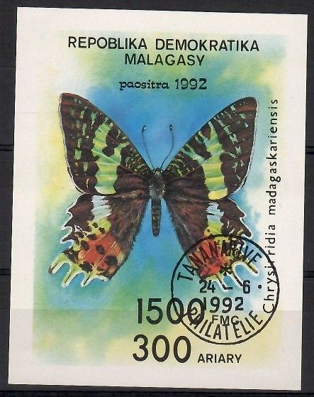 Znaczek Madagaskar 1992 Mi bl 190 Stemplowane