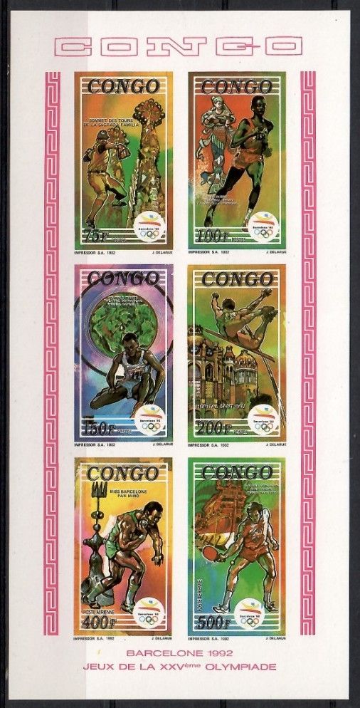 Znaczek Kongo 1992