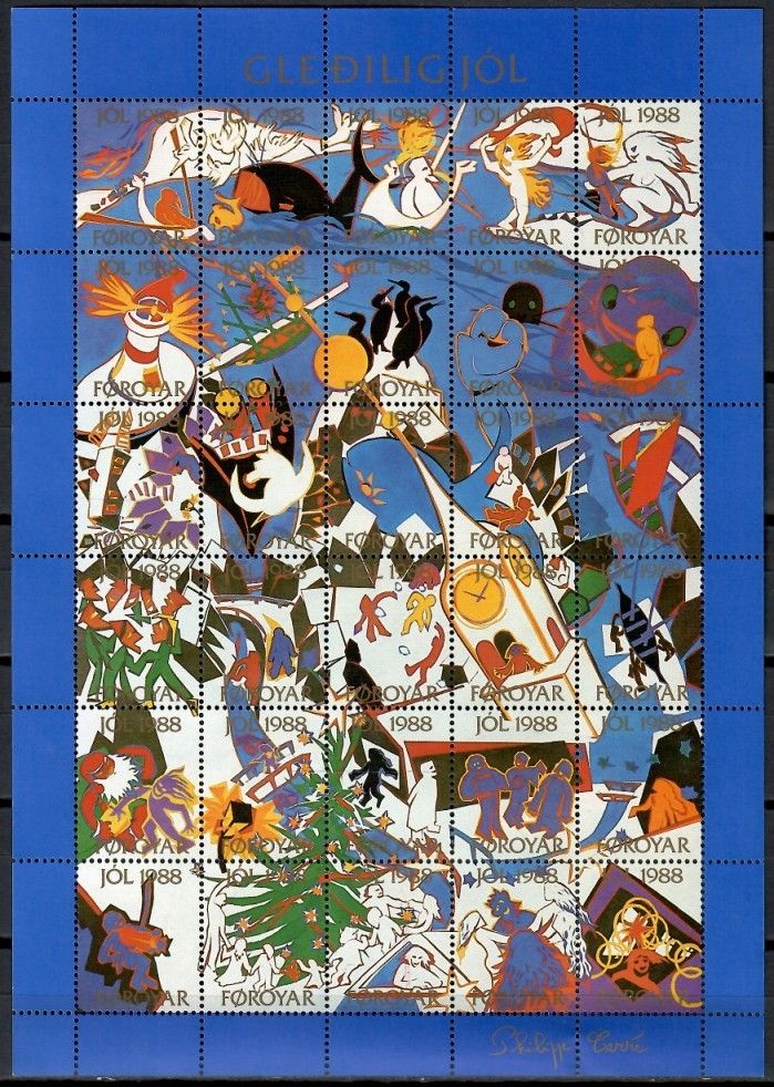Znaczek Wyspy Owcze 1988