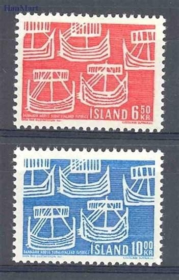 Znaczek Islandia 1969 Mi 426-427 Czyste **