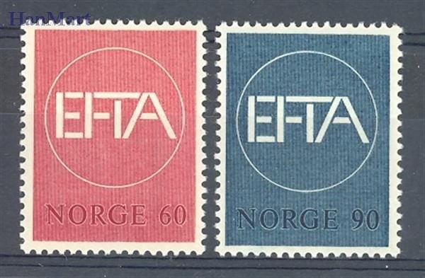 Znaczek Norwegia 1967 Mi 551-552 Czyste **