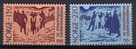 Znaczek Norwegia 1981