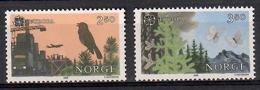 Znaczek Norwegia 1986