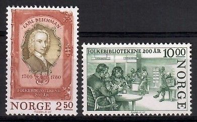 Znaczek Norwegia 1985