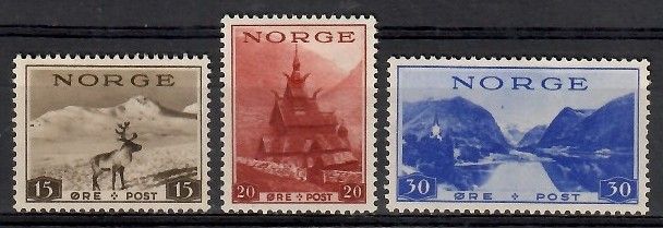 Znaczek Norwegia 1938