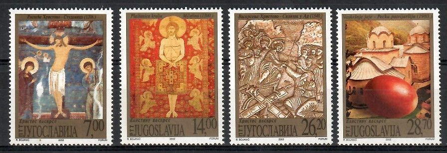 Znaczek Jugosławia 2002 Mi 3065-3068 Czyste **