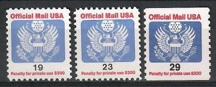 Znaczek USA 1991 Mi die 117-119 Czyste **