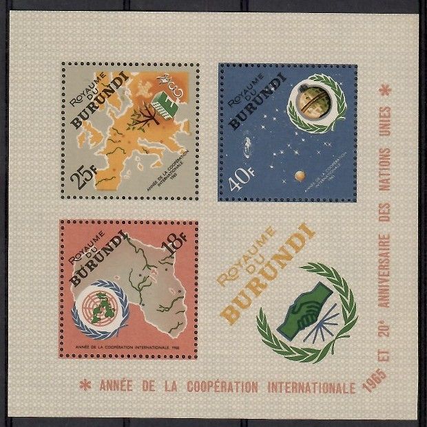 Znaczek Burundi 1965 Mi bl 9 Czyste **