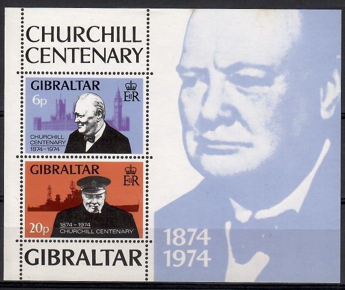 Znaczek Gibraltar 1974 Mi bl 1 Czyste **