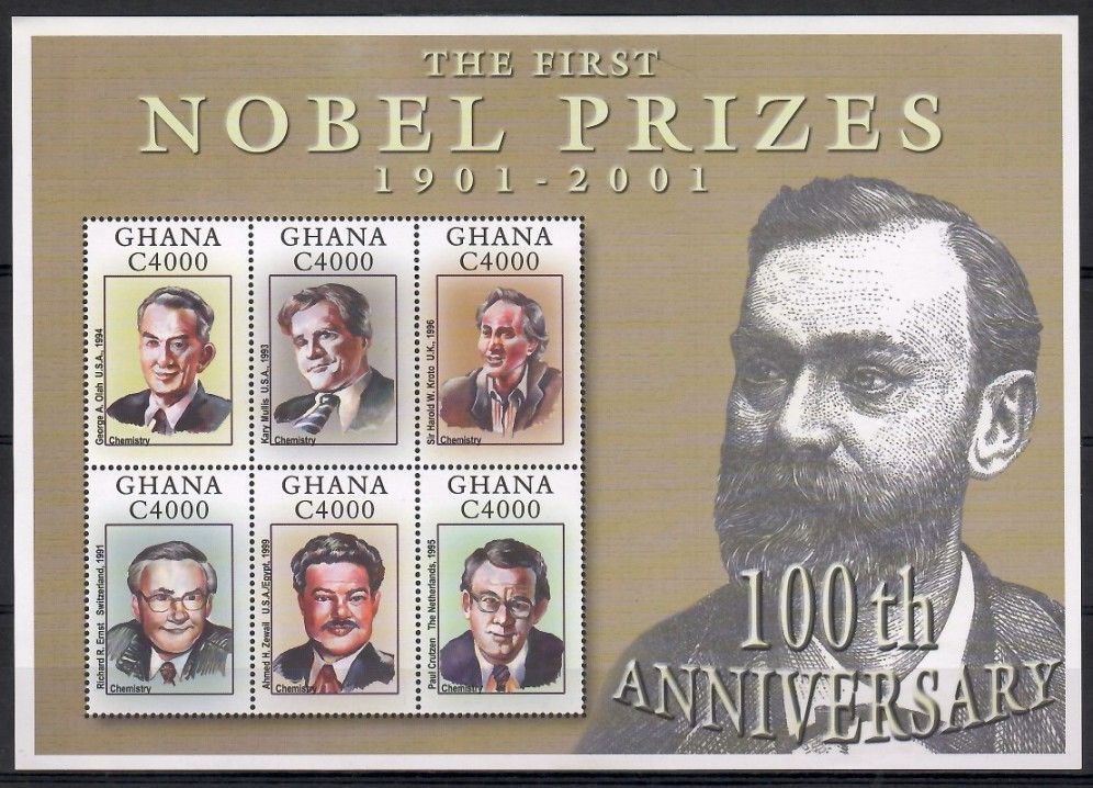 Znaczek Ghana 2002 Mi ark 3373-3378 Czyste **