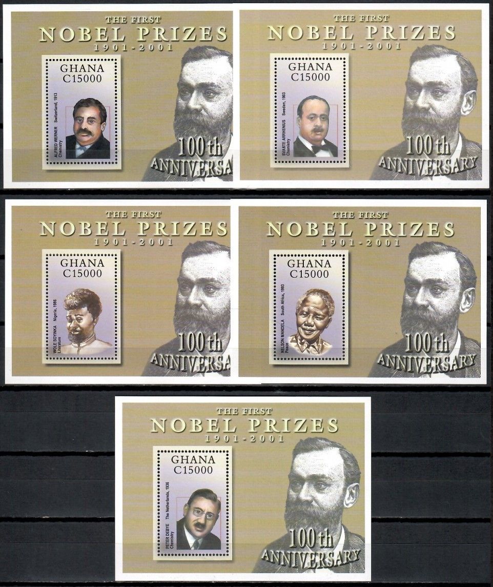 Znaczek Ghana 2002 Mi bl 424-428 Czyste **