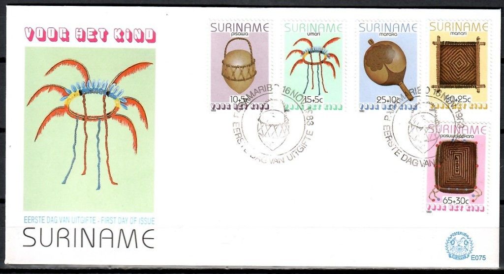 Znaczek Surinam 1983 Mi 1058-1062 FDC