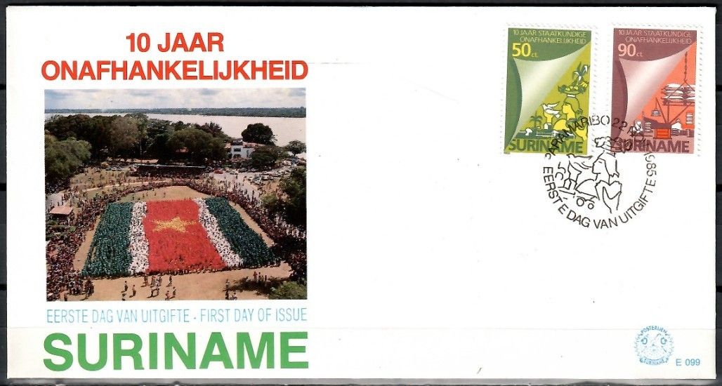 Znaczek Surinam 1985 Mi 1163-1164 FDC