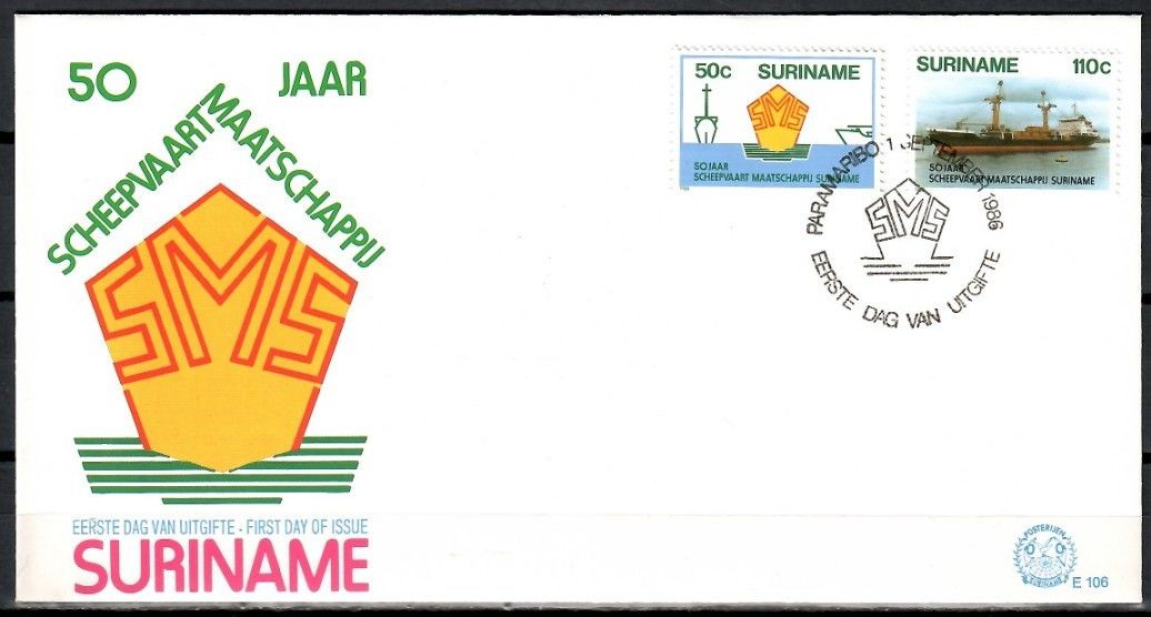 Znaczek Surinam 1986