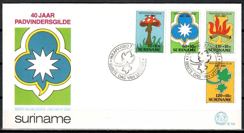 Znaczek Surinam 1987