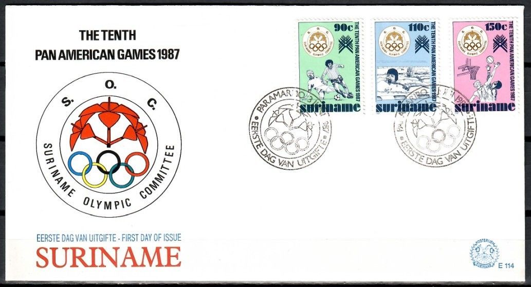Znaczek Surinam 1987