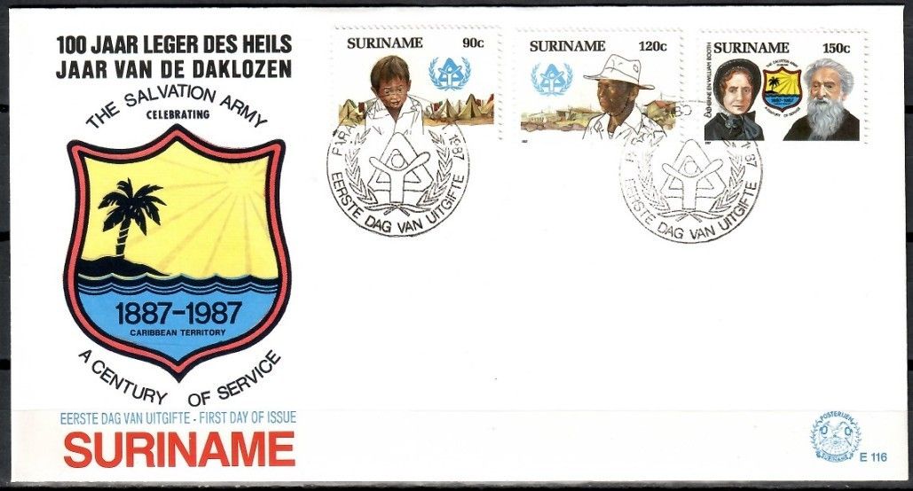Znaczek Surinam 1987