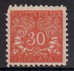 Znaczek Polska 1919 Mi por 27 Fi D28 Czyste **