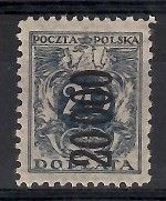 Znaczek Polska 1923 Mi por 52 Fi D52 Czyste **