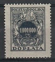 Znaczek Polska 1924 Mi por 62 Fi D62 Czyste **