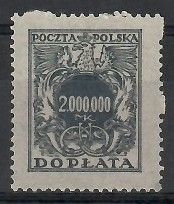 Znaczek Polska 1924 Mi por 63 Fi D63 Czyste **