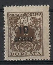 Znaczek Polska 1934 Mi por 84 Fi D81 Czyste **