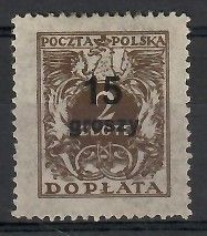 Znaczek Polska 1934 Mi por 85 Fi D82 Czyste **