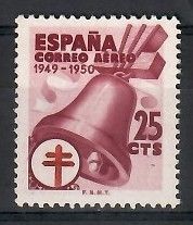 Znaczek Hiszpania 1949