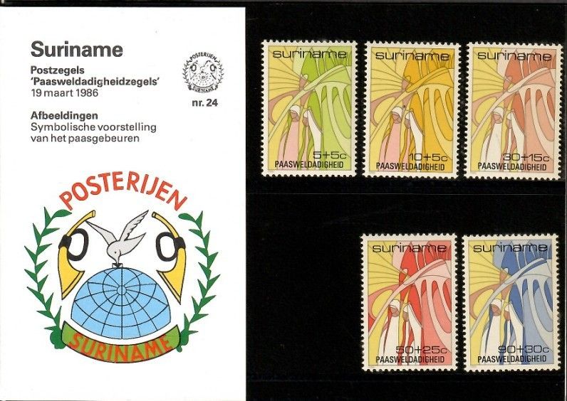 Znaczek Surinam 1986 Mi 1172-1176 Czyste **
