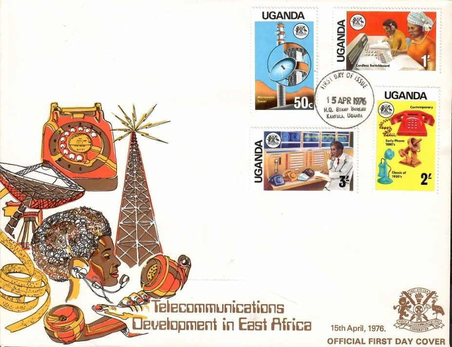 Znaczek Uganda 1976 Mi 137-140A FDC