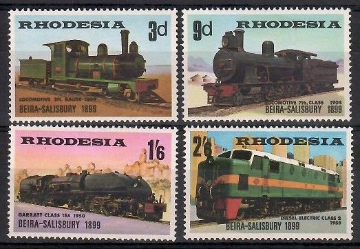Znaczek Rodezja 1969 Mi 80-83 Czyste **