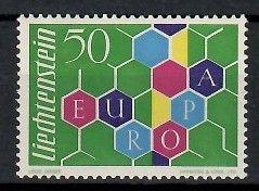 Znaczek Liechtenstein 1960