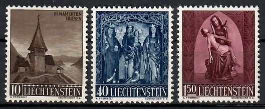 Znaczek Liechtenstein 1957