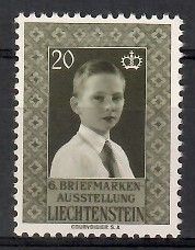 Znaczek Liechtenstein 1956