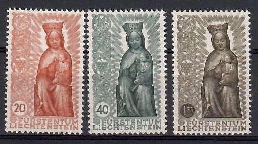 Znaczek Liechtenstein 1954