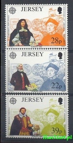 Znaczek Jersey 1992 Mi 574-576 Czyste **
