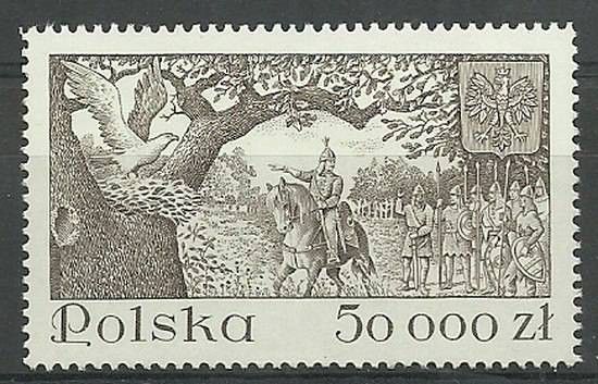 Znaczek Polska 1993 Mi 3449 Fi 3301B Czyste **