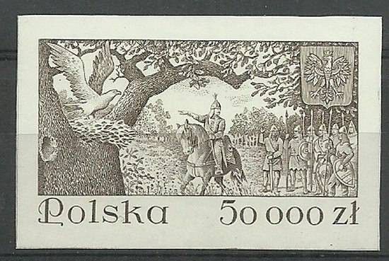 Znaczek Polska 1993 Mi 3449B Fi 3301A Czyste **