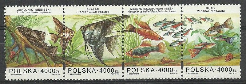 Znaczek Polska 1994 Mi 3505-3508 Fi 3357-3360 Czyste **