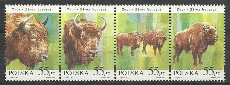 Znaczek Polska 1996 Mi 3629-3632 Fi 3481-3484 Czyste **