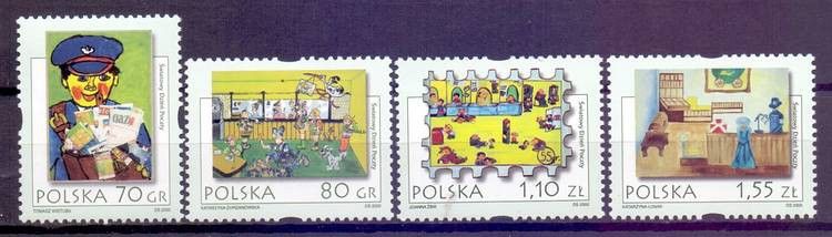 Znaczek Polska 2000 Mi 3858-3861 Fi 3710-3713 Czyste **