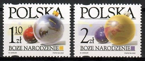 Znaczek Polska 2002 Mi 4013-4014 Fi 3863-3864 Czyste **