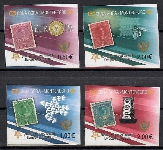 Znaczek Czarnogóra 2006 Mi 108-111B Czyste **
