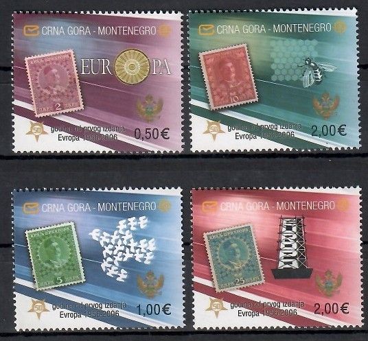 Znaczek Czarnogóra 2006 Mi 108-111II Czyste **