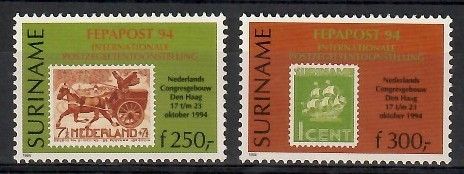 Znaczek Surinam 1994 Mi 1493-1494 Czyste **