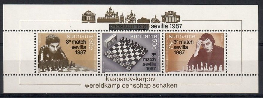 Znaczek Surinam 1987 Mi bl 46 Czyste **